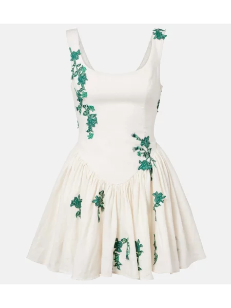 Rochie Agua By Agua Bendita cu broderie alb