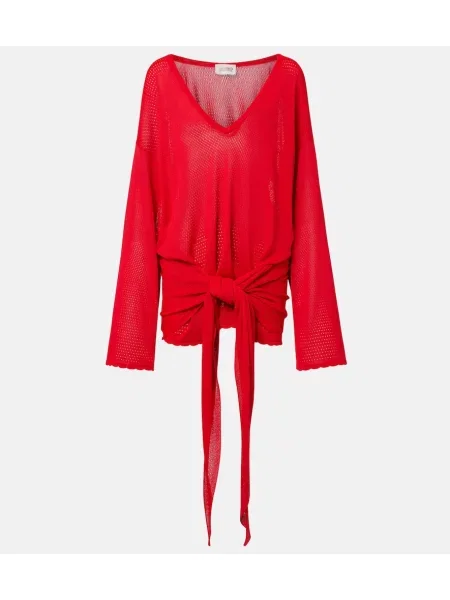 Rochie The Attico tricotate roșu