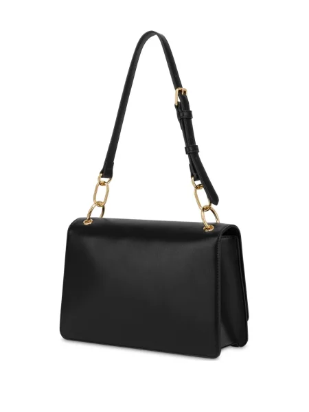 Geantă Love Moschino cu autograf negru