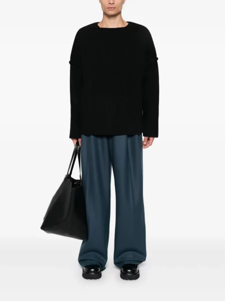 Briaunotas megztinis Jil Sander juoda