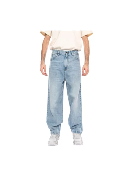 Carhartt WIP Brandon Pant jeansy relaxed fit niebieskie