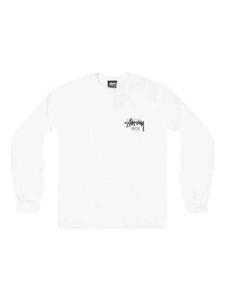 Tricou Stüssy lung alb
