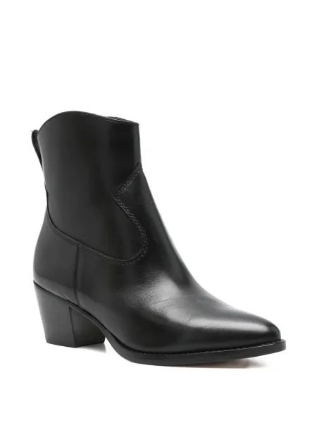 Δερμάτινα μποτάκια Lauren Ralph Lauren μαύρο