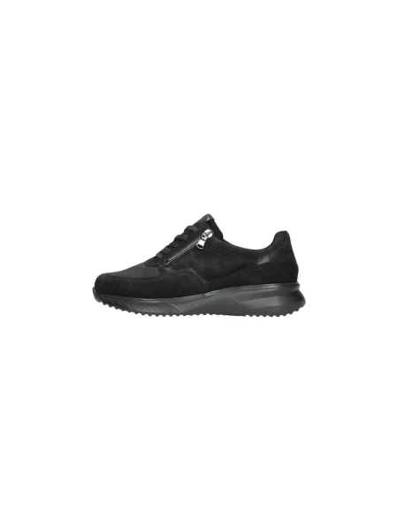 Sneakersy Waldläufer skórzane czarne