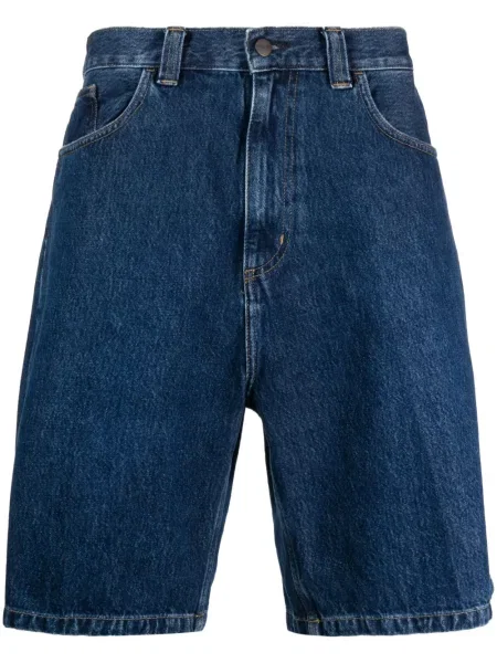 Pantaloni scurți din denim Carhartt Wip albastru