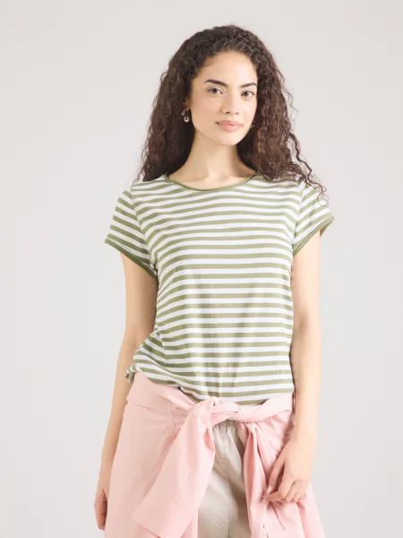 S.Oliver Tricou oliv alb