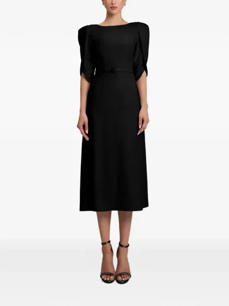 Cu centură rochie Cristallini negru