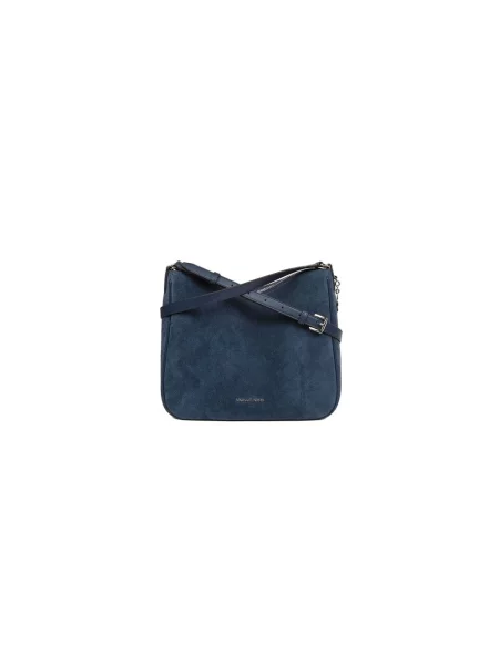 Torebka crossbody Michael Kors skórzana niebieska