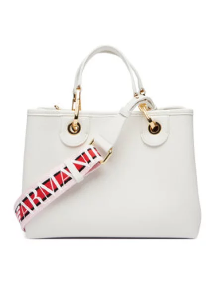 Ročna torba Emporio Armani bela