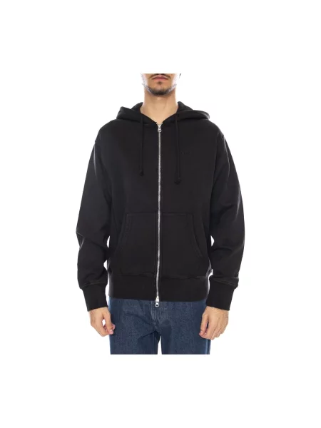 Bluza rozpinana o kroju relaxed fit z wyhaftowanym logo Levi's czarna