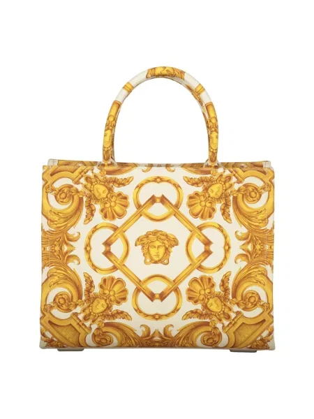 Wielobarwność torebka Versace płócienna