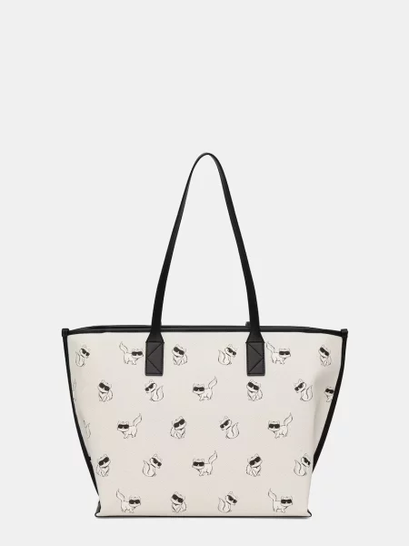 Karl Lagerfeld geantă shopper pentru femei IKON alb
