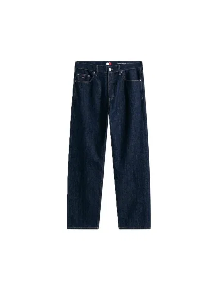 Pantaloni Tommy Jeans albastru