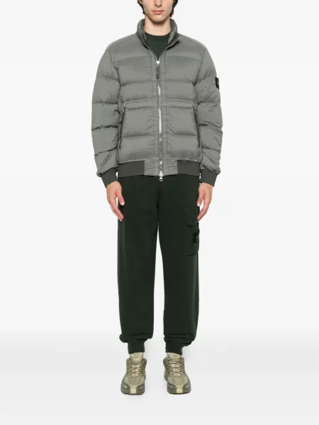 Geacă Stone Island cu strasuri verde