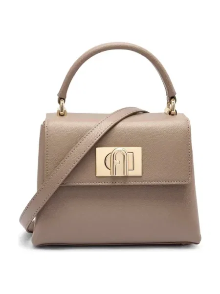 Geanta de piele Furla maro