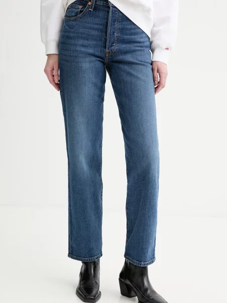 Levi's jeansy RIBCAGE FULL LENGTH niebieskie