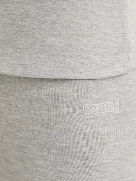 Меланжевые шорты Casall с высокой посадкой серые