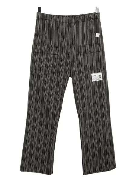 Pantaloni Maison Mihara Yasuhiro cu petice negru