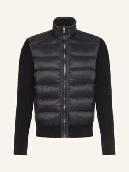 Belstaff Lekka Kurtka Puchowa Compound Z Mieszanki Materiałów schwarz czarna
