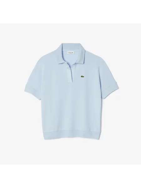 Lacoste Koszulka Polo Z Lejącej Piki niebieska