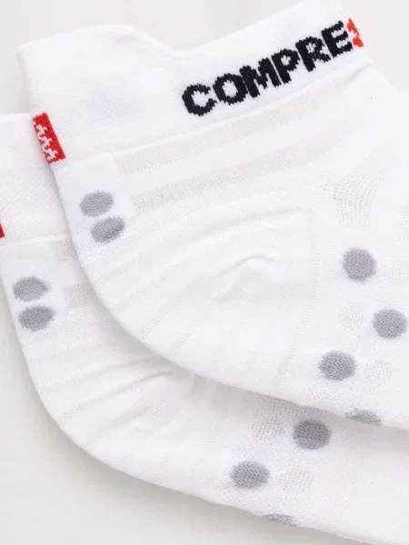 Skarpety Compressport Pro Racing Ultralight Run Low Szaro T1 biały