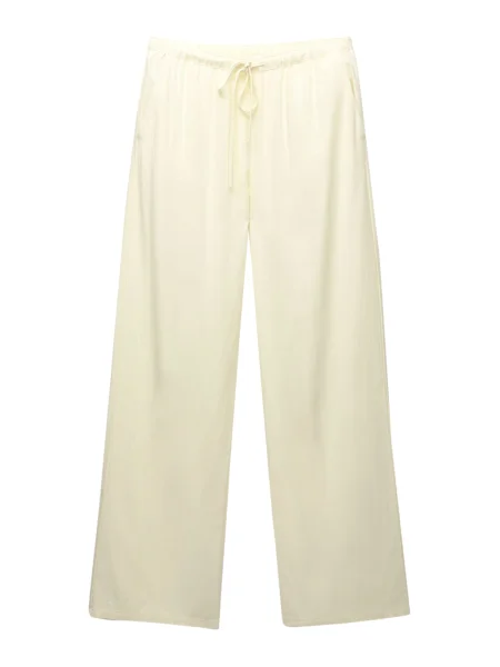 Pull&Bear Pantaloni pastel galben