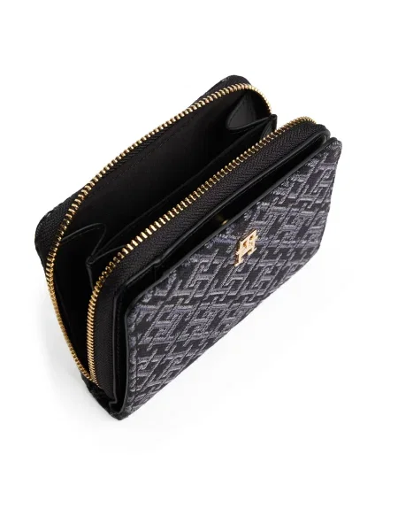 Geantă Tommy Hilfiger din jacard negru