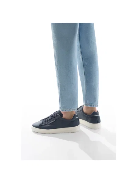Sneakersy Voile Blanche skórzane niebieskie