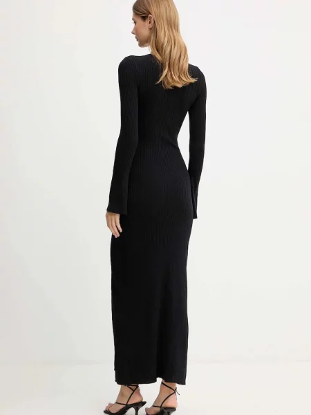 Сукня Bardot maxi розкльошена чорний