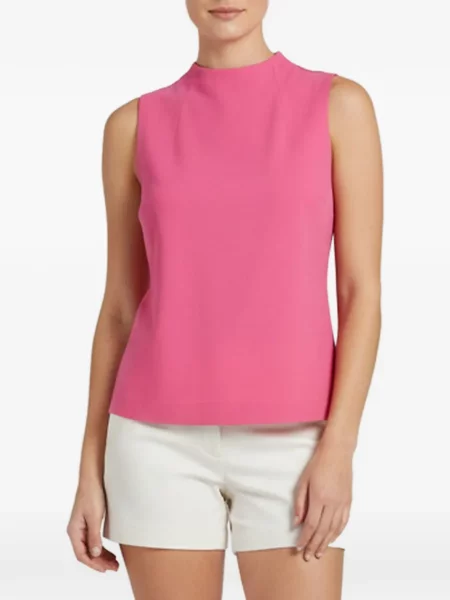 Top Alice + Olivia fără mâneci roz