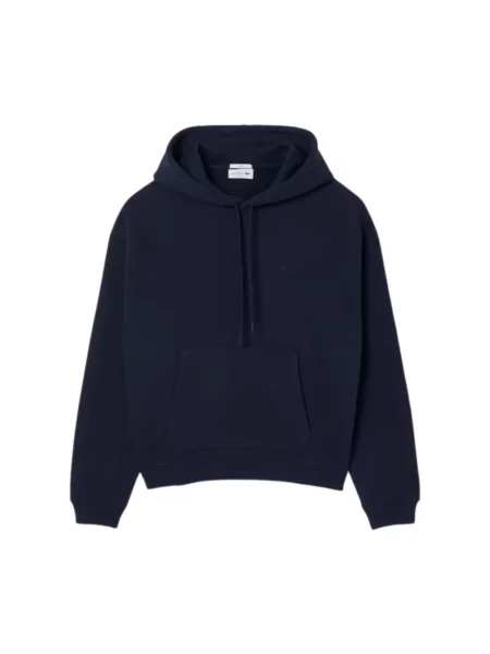 Bluza z kapturem Lacoste niebieska