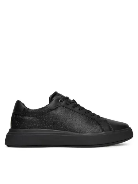 Calvin Klein Sneakersy Chunky Low Top Lace Up Mono černá