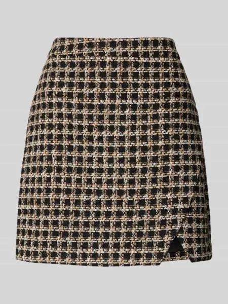 Spódnica mini o kroju slim fit w kopertowym stylu model ‘Vismo’ Y.a.s czarna
