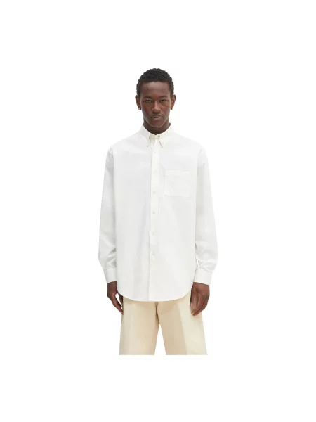 Drôle de Monsieur koszula La Chemise Oxford regular z kołnierzykiem button-down beżowy