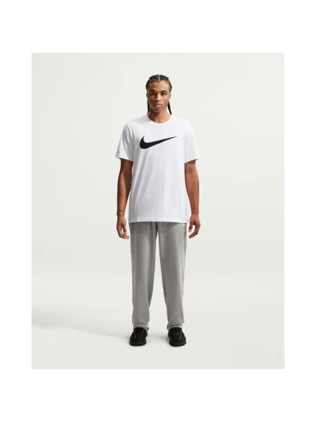 Koszulka z krótkim rękawem Nike Sportswear Swoosh biało czarna S biała