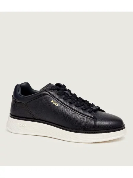 BOSS BLACK Teniși din piele Bulton_Runn_tb negru