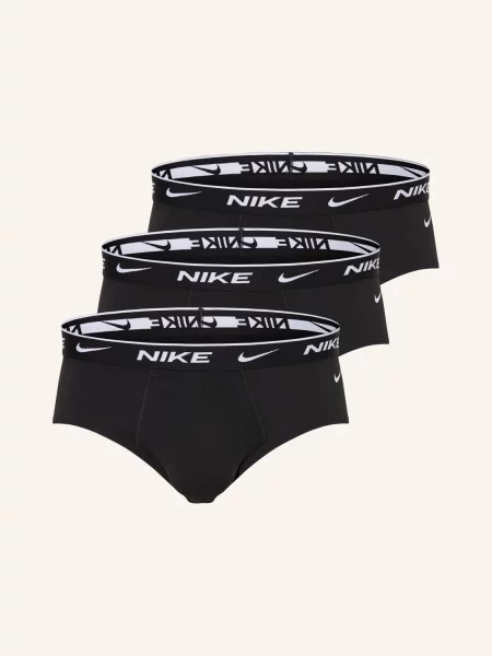 Nike Slipy Everday Cotton Stretch V Balení černá