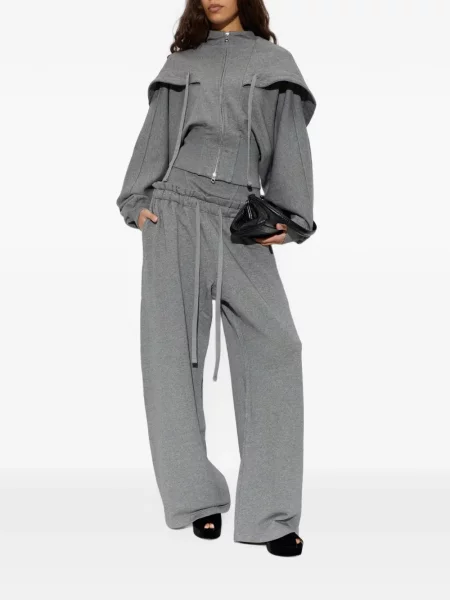 Pantaloni Knwls cu cordon gri