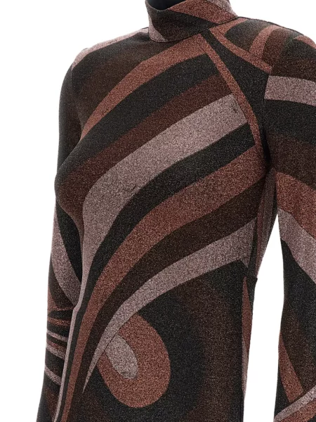 Top Pucci cu imagine maro