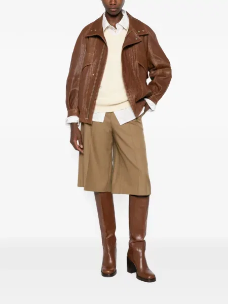 Pantaloni scurți Max Mara maro