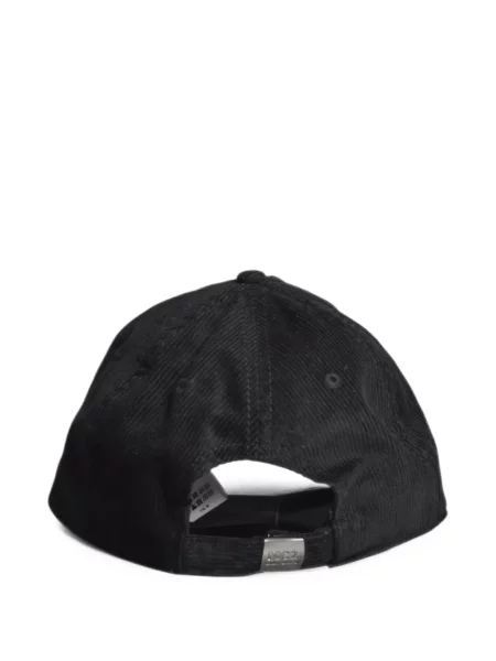 Șapcă Mc2 Saint Barth cu broderie de catifea cord negru