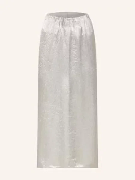 Herskind Spódnica Satynowa Stormy silber szara