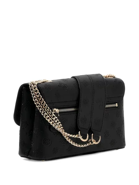 Crossbody kabelka Guess s autogramem černá