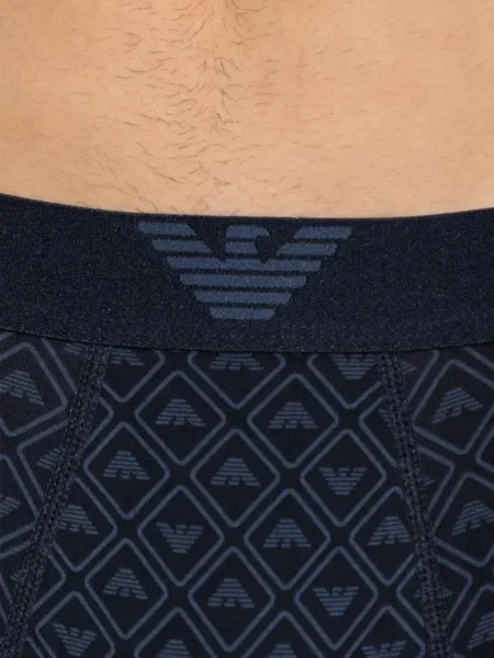 Boxeri Emporio Armani cu imagine albastru