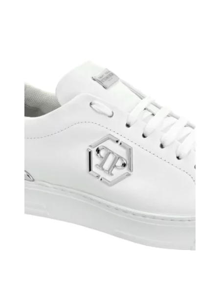 Sneakersy Philipp Plein skórzane białe