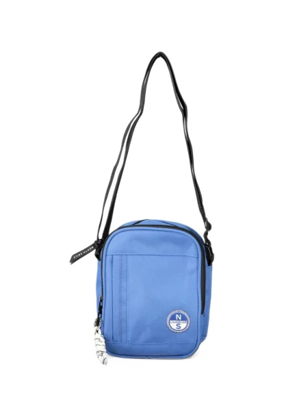 Geantă crossbody North Sails cu autograf albastru