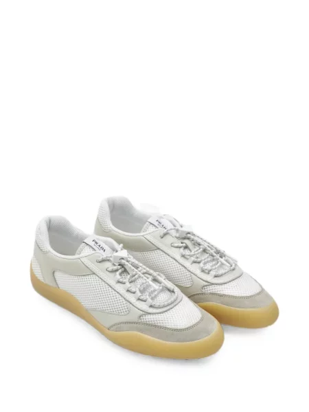 Sneakerși Prada plasă alb