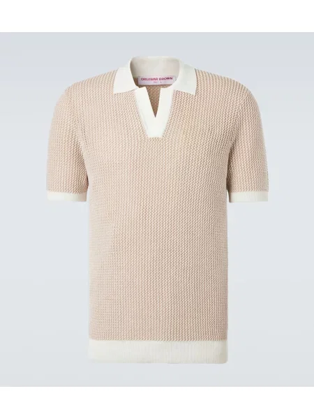 Tricou polo Orlebar Brown bej