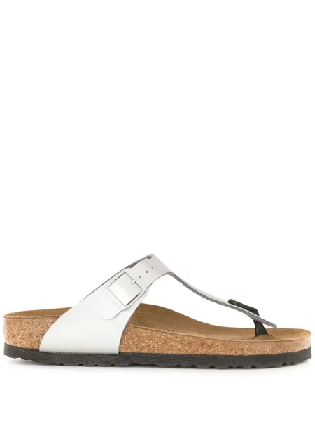 Sandale Birkenstock slip-on argintiu