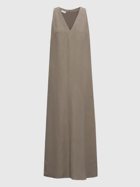 Платье Brunello Cucinelli коричневое